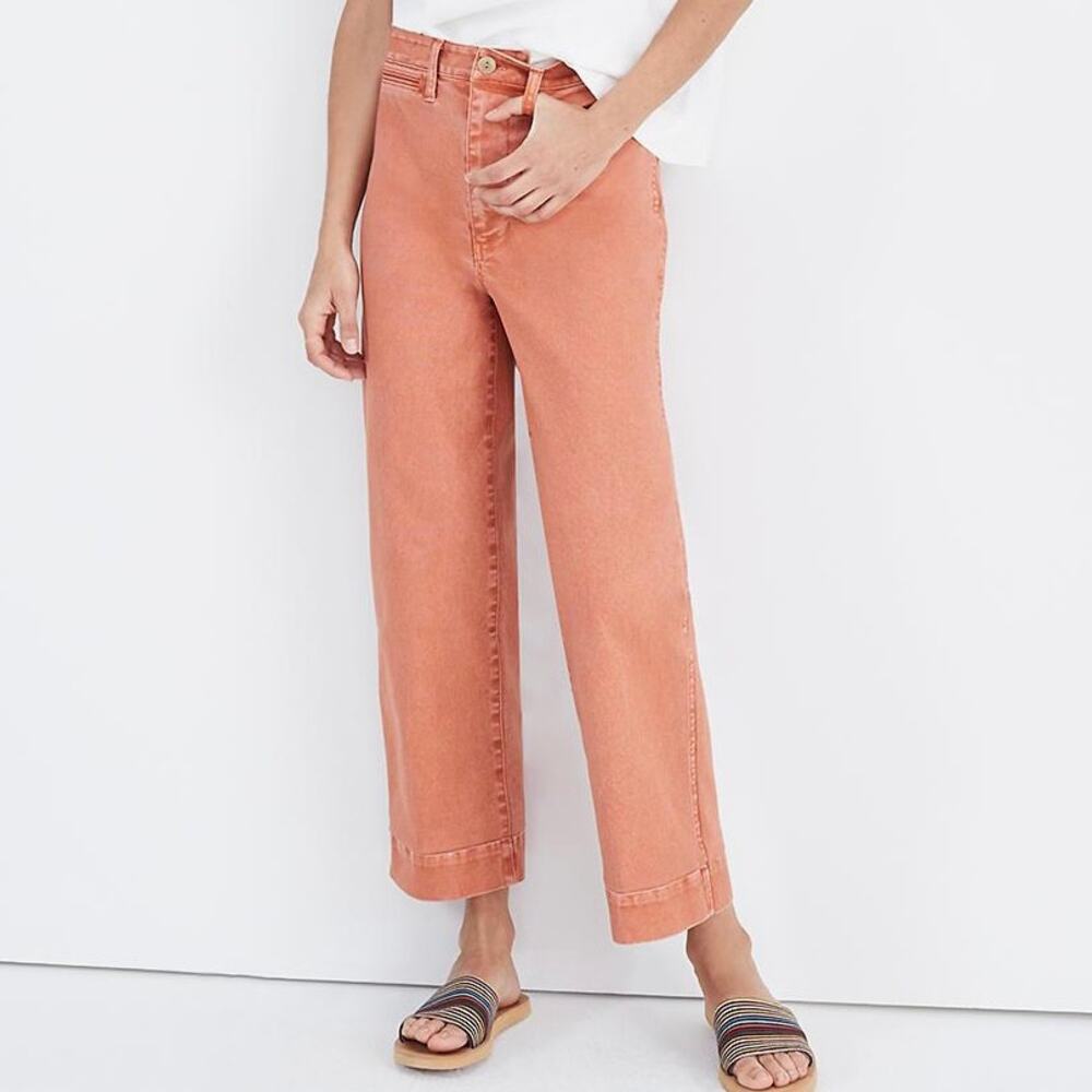 MADEWELL Wide Leg Crop Pants Sweet Dahlia 37